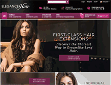 Tablet Screenshot of elegance-hair.com